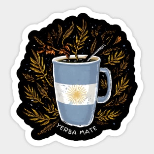 Argentine Elixir: Yerba Mate in the Heart of the Flag Sticker